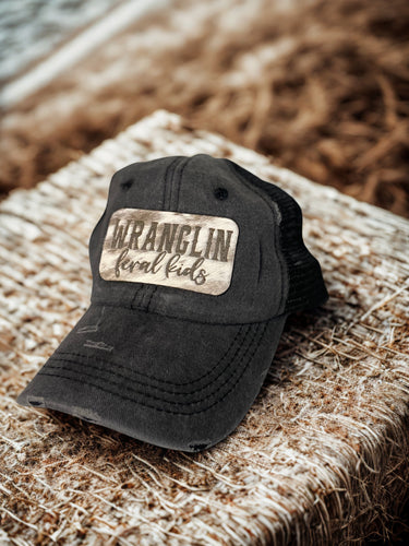 Wranglin Feril Kids on Cowhide Patch